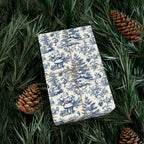 Blue Christmas Toile Gift Wrap