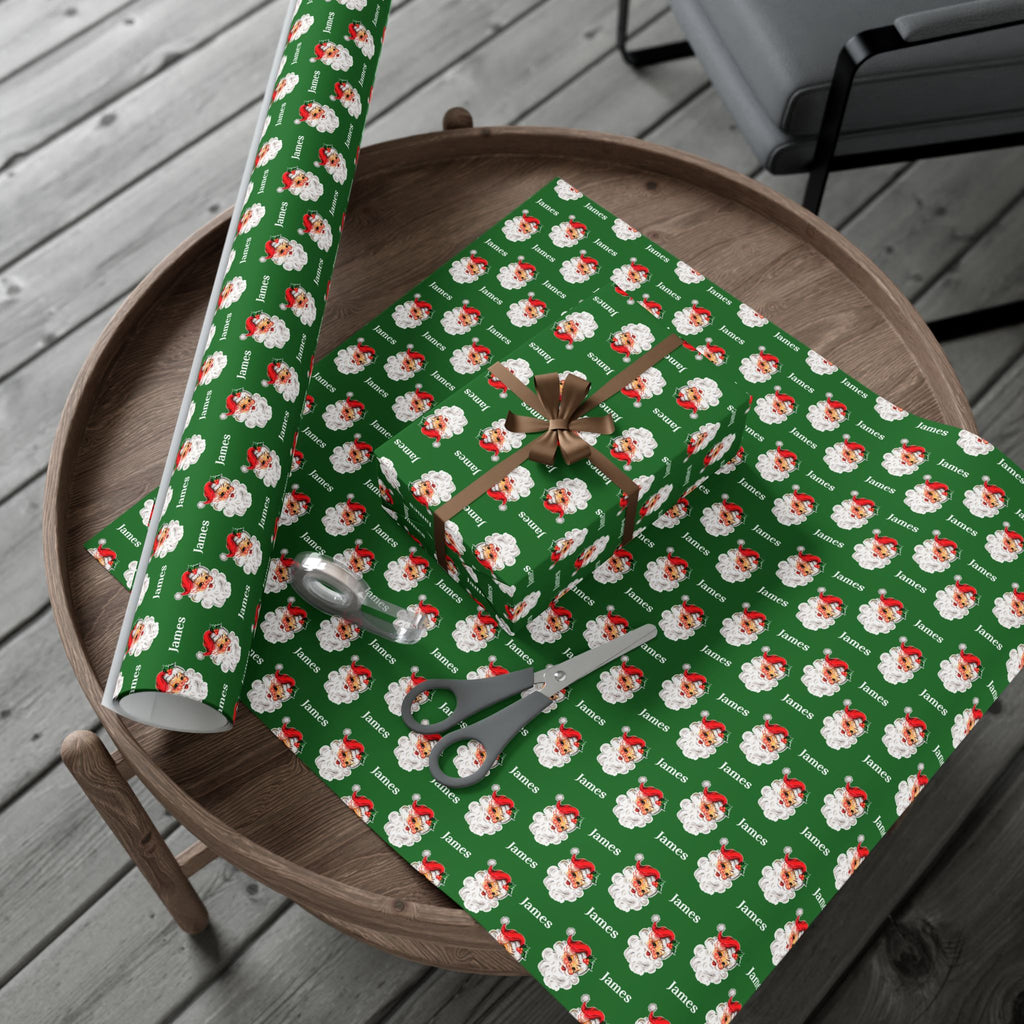 Vintage Santa Custom Gift Wrap