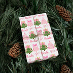 Pink Custom Christmas Gift Wrap