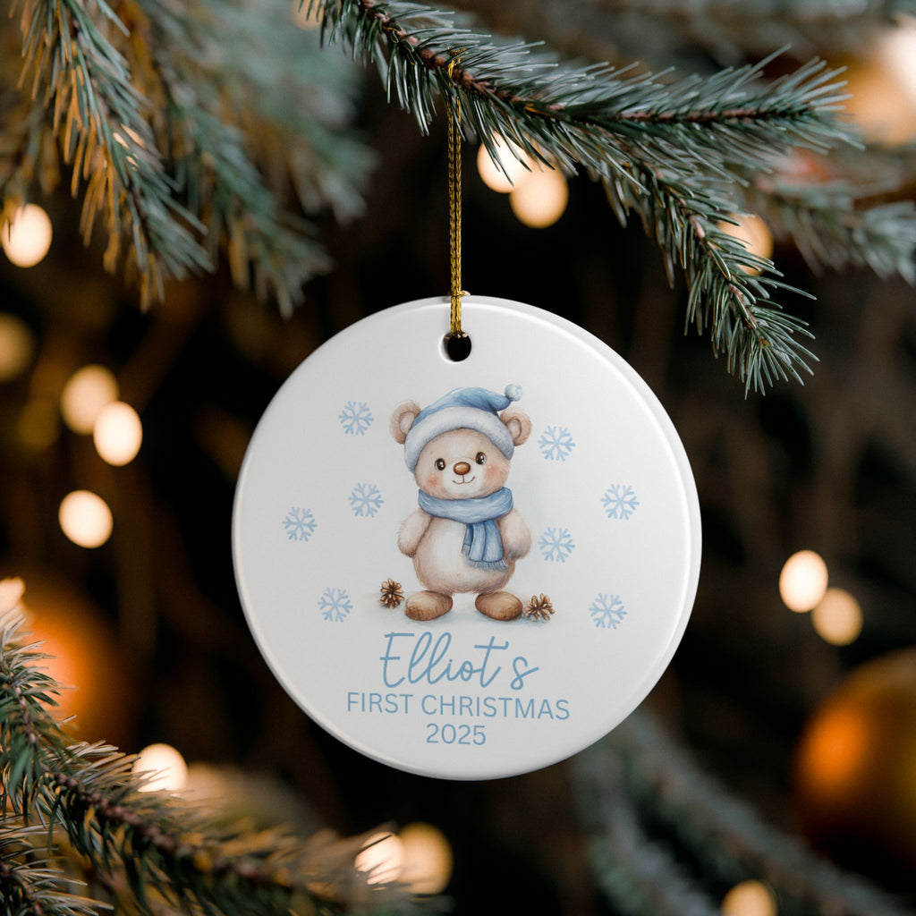 Baby Boy First Christmas Ornament