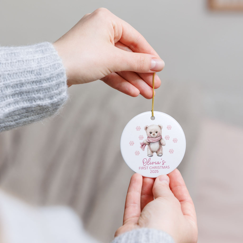 Baby Girl First Christmas Ornament