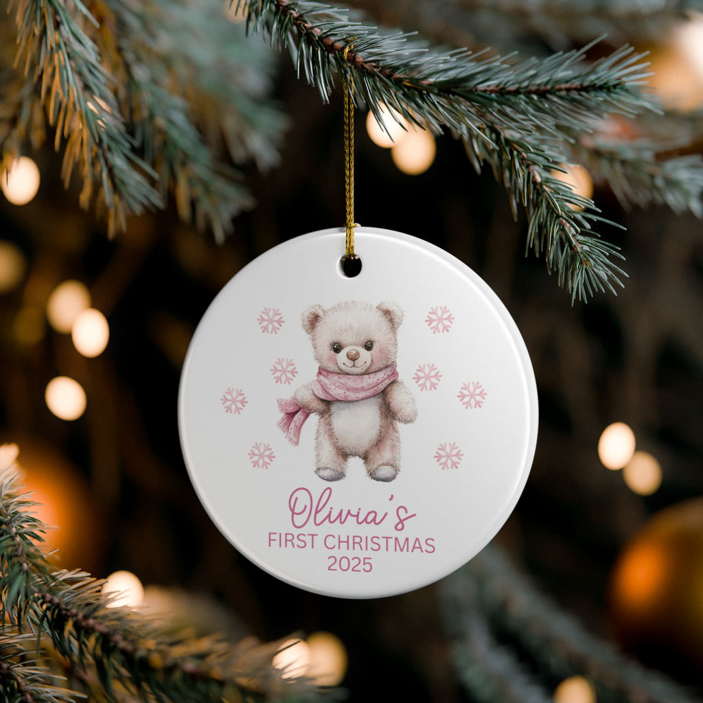 Baby Girl First Christmas Ornament