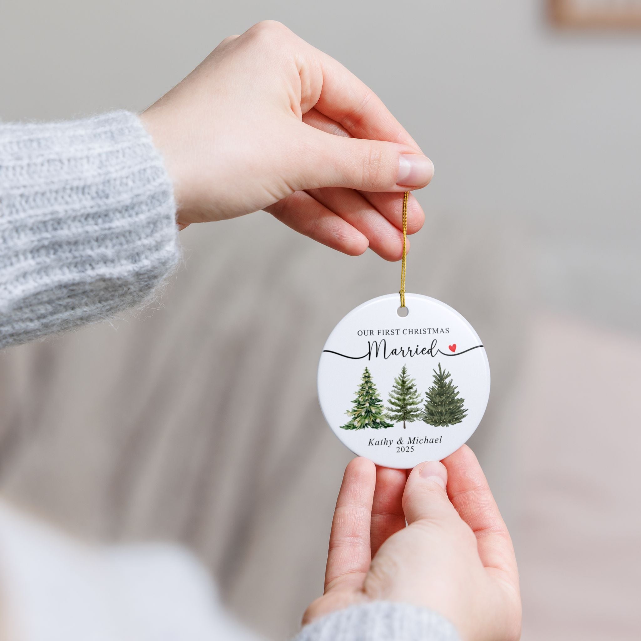 First Christmas Married Ornament