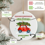 Mr & Mrs First Christmas Ornament