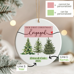 First Christmas Engaged Ornament