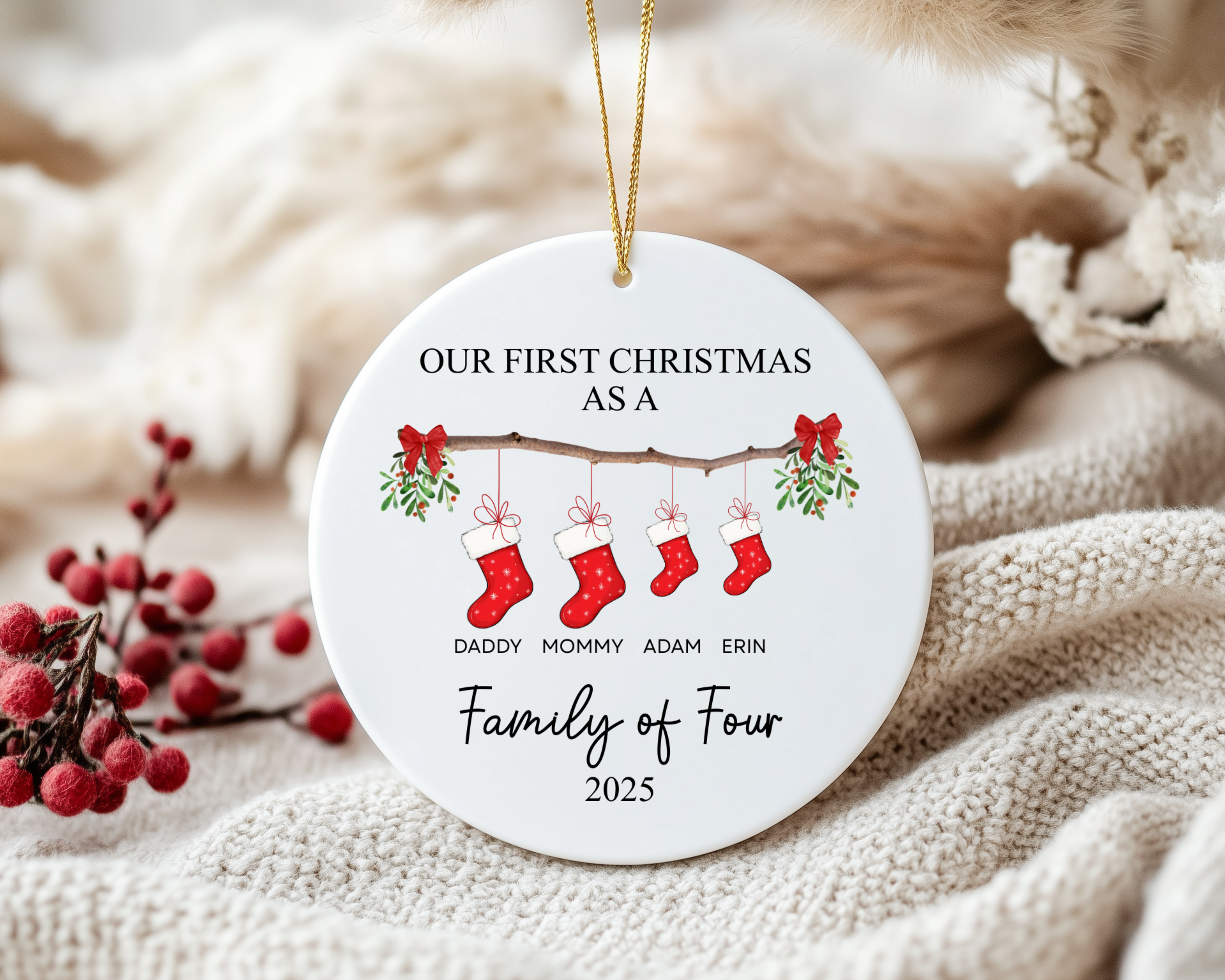 Family Members Christmas Ornament