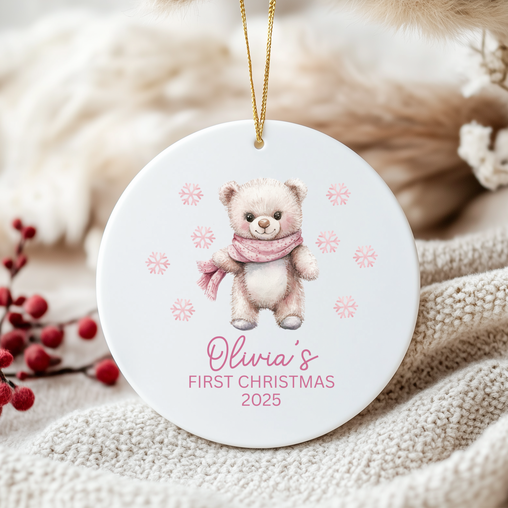 Baby Girl First Christmas Ornament