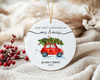 Mr & Mrs First Christmas Ornament