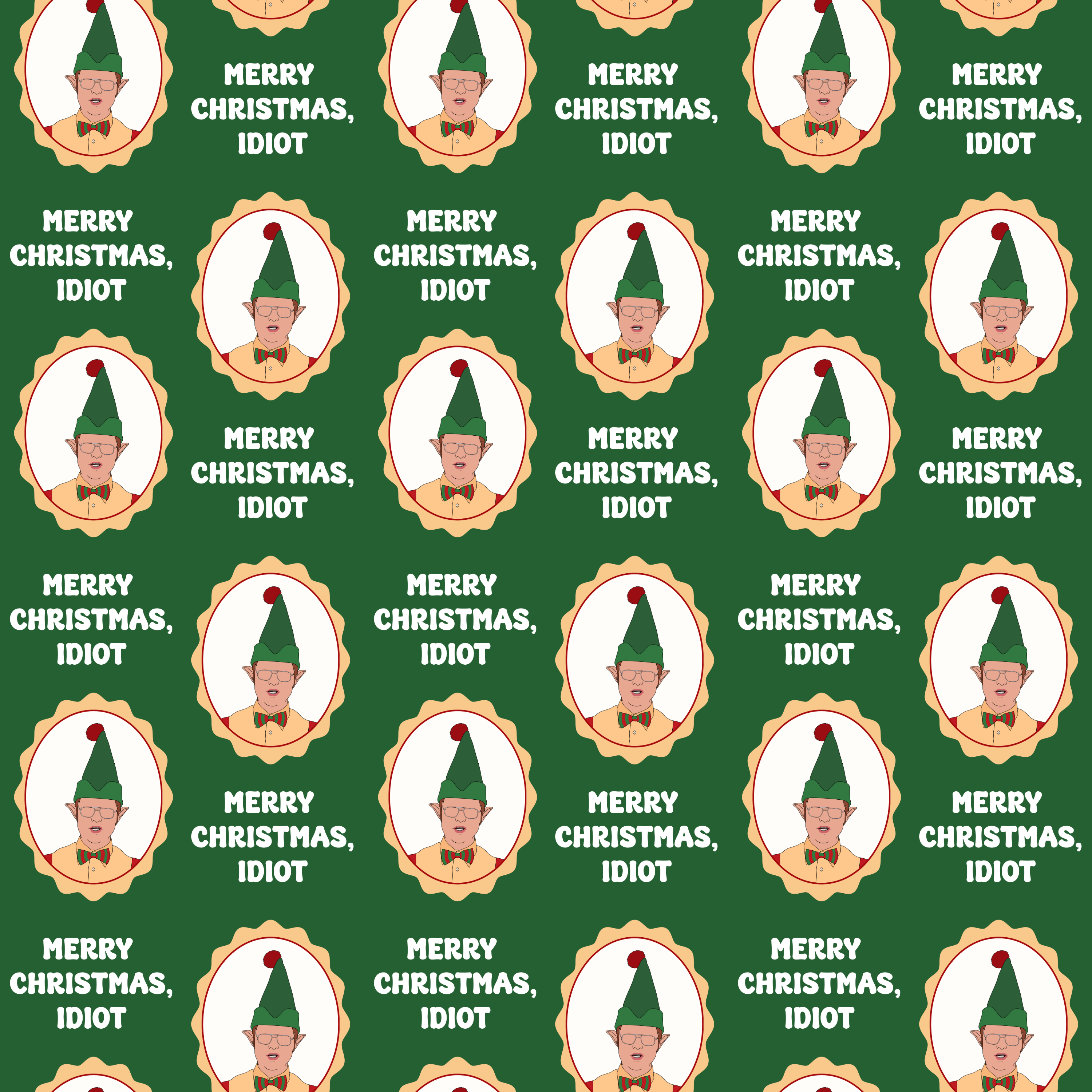 Dwight Schrute Elf Gift Wrap