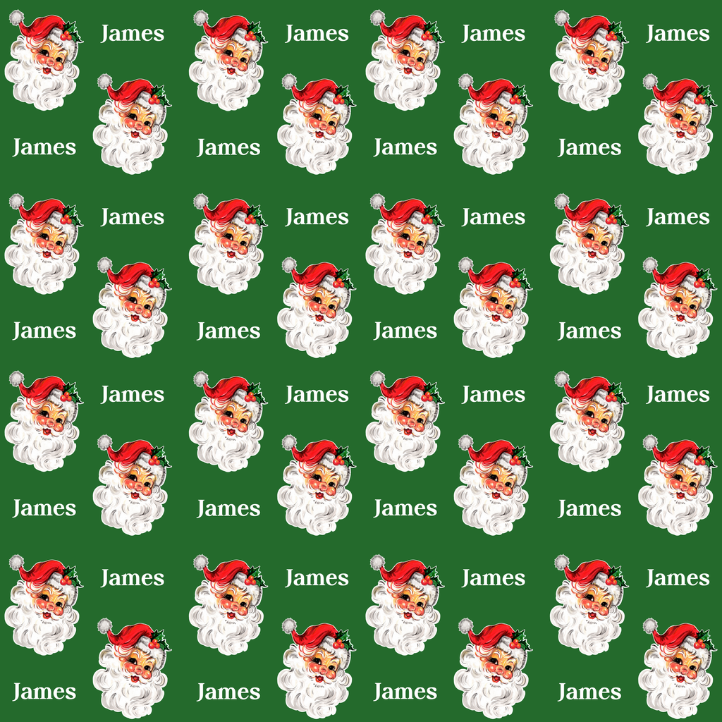 Vintage Santa Custom Gift Wrap
