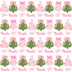 Pink Custom Christmas Gift Wrap